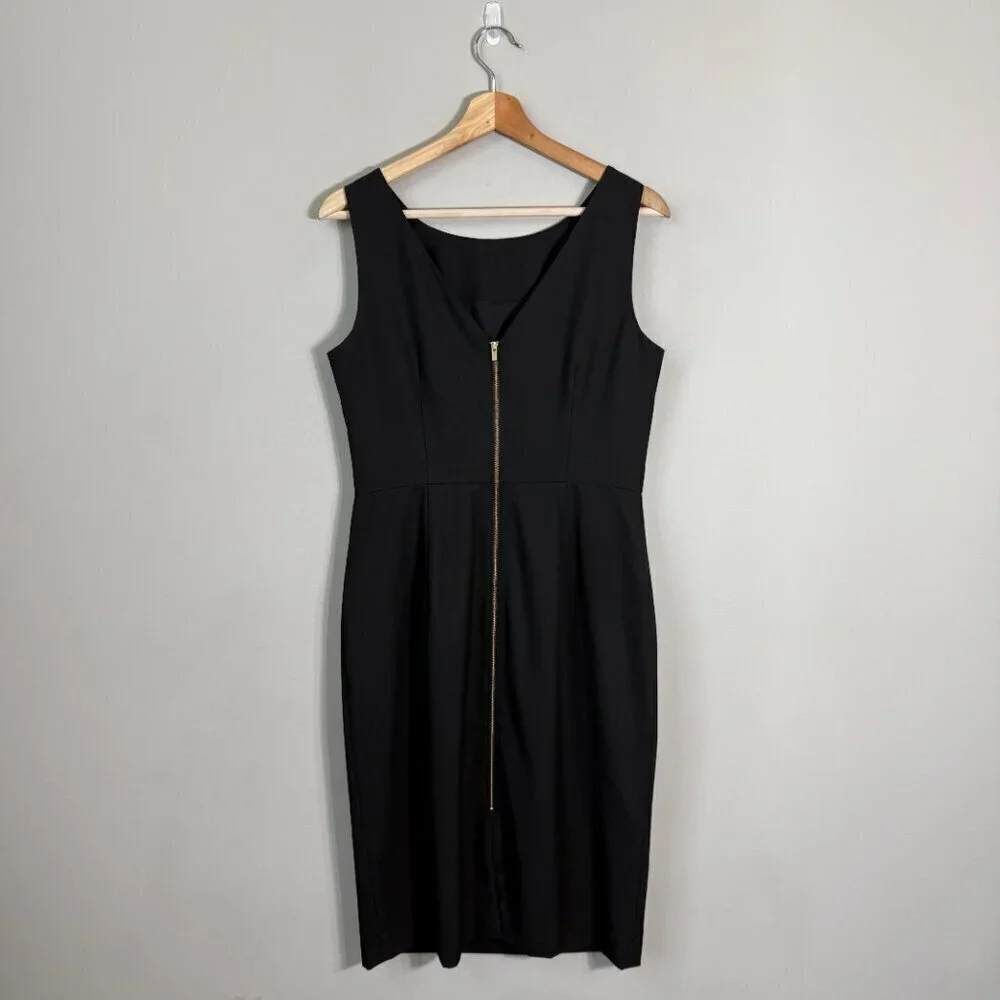 Banana Republic Sleeveless Sheath Dress Women's 6 Black Career Professional LBD